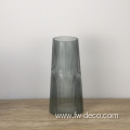 custom modern decorative coloured embossed glass vases